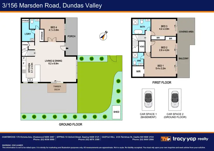 Floorplan of Homely townhouse listing, 3/156 Marsden Road, Dundas Valley NSW 2117