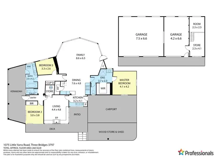 Floorplan of Homely house listing, 1075 Little Yarra Road, Three Bridges VIC 3797
