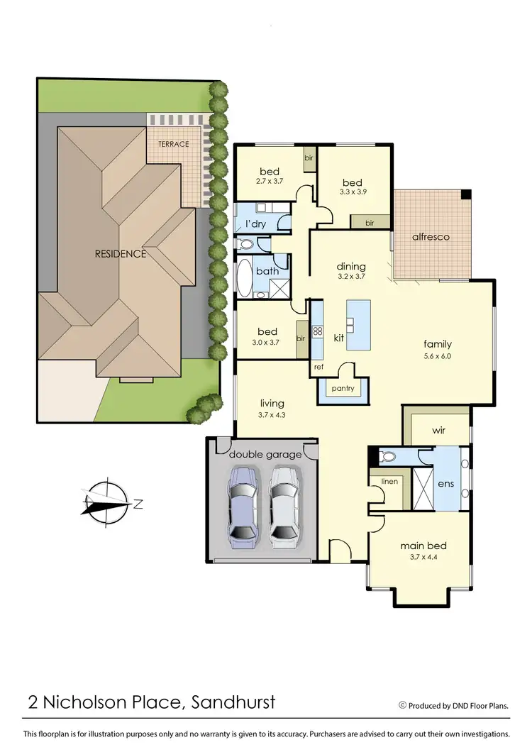 Floorplan of Homely house listing, 2 Nicholson Place, Sandhurst VIC 3977