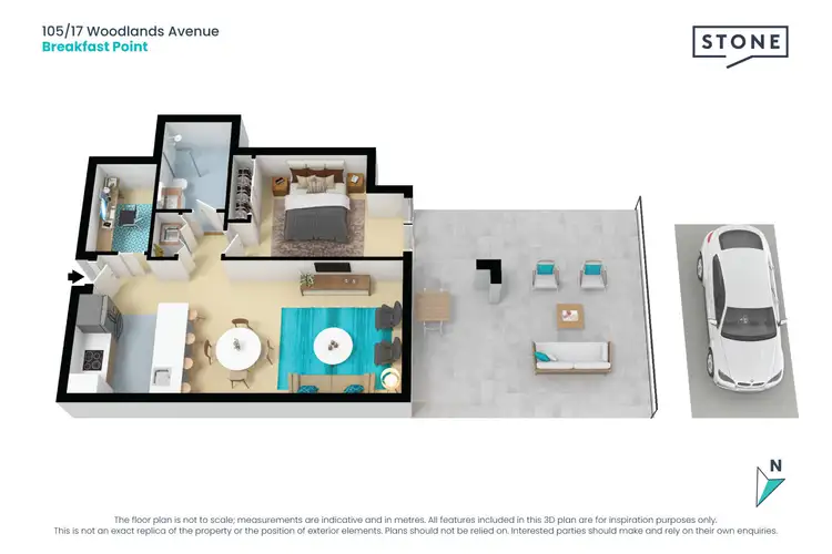 Floorplan of Homely apartment listing, 105/17 Woodlands Avenue, Breakfast Point NSW 2137