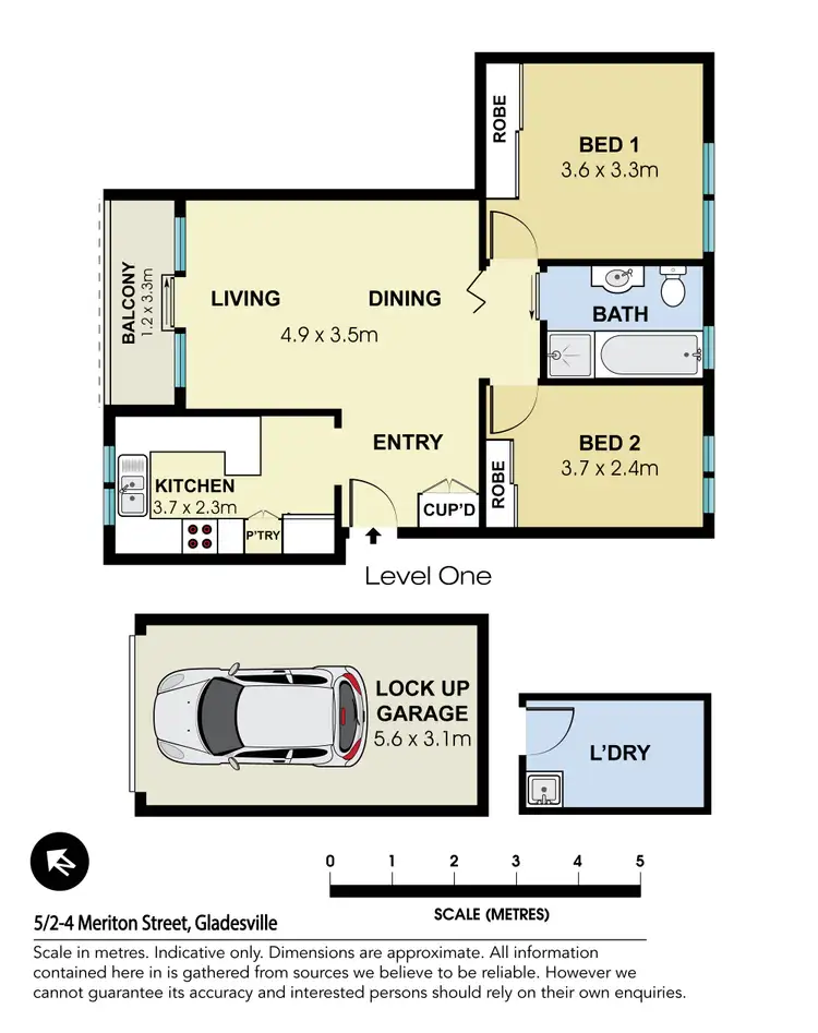 Floorplan of Homely apartment listing, 5/2-4 Meriton Street, Gladesville NSW 2111