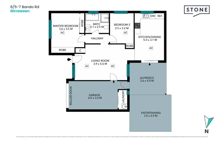 Floorplan of Homely townhouse listing, 8/5-7 Bando Road, Girraween NSW 2145