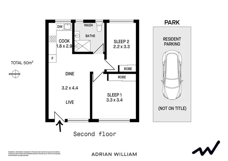 Floorplan of Homely unit listing, 22/151B Smith Street, Summer Hill NSW 2130