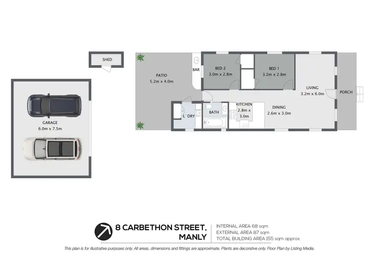 Floorplan of Homely house listing, 8 Carbethon Street, Manly QLD 4179