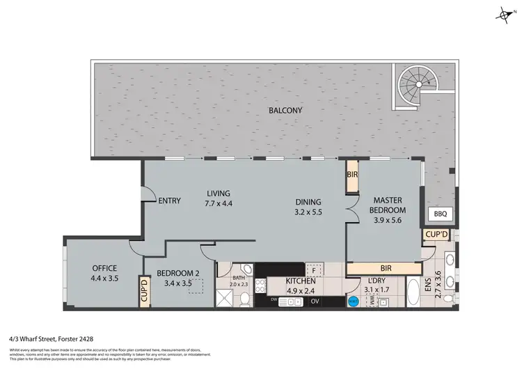 Floorplan of Homely unit listing, 4/3 Wharf Street, Forster NSW 2428