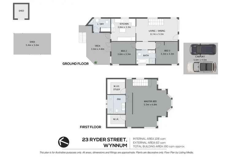 Floorplan of Homely house listing, 23 Ryder Street, Wynnum QLD 4178