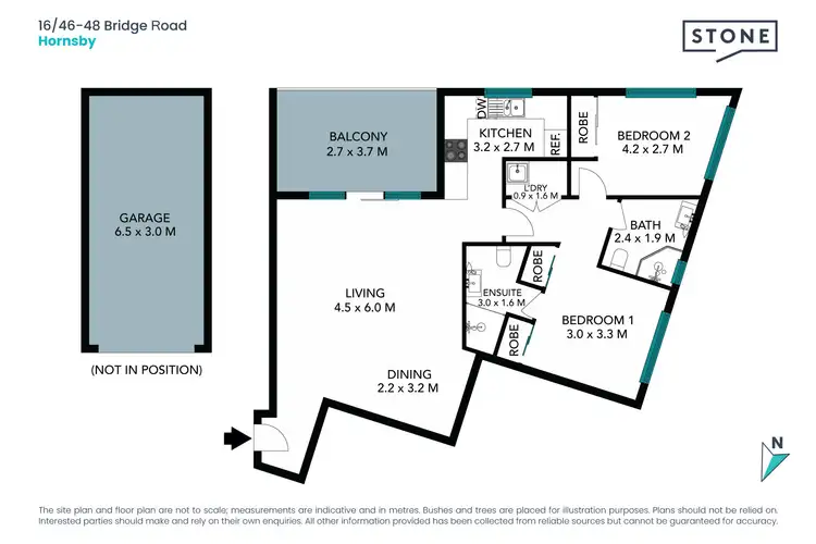 Floorplan of Homely unit listing, 16/46-48 Bridge Road, Hornsby NSW 2077