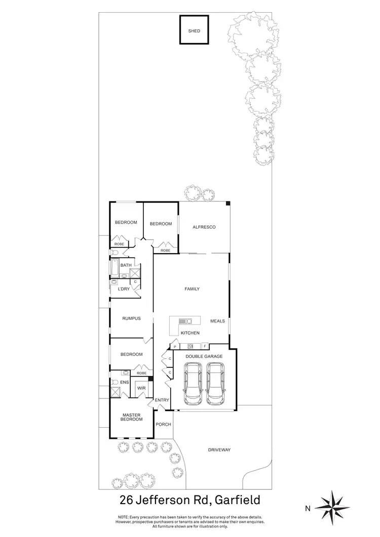 Floorplan of Homely house listing, 26 Jefferson Road, Garfield VIC 3814