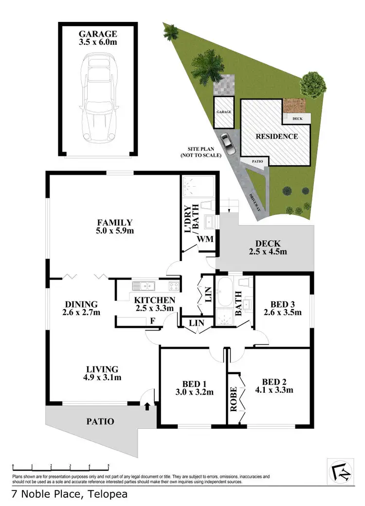 Floorplan of Homely house listing, 7 Noble Place, Telopea NSW 2117