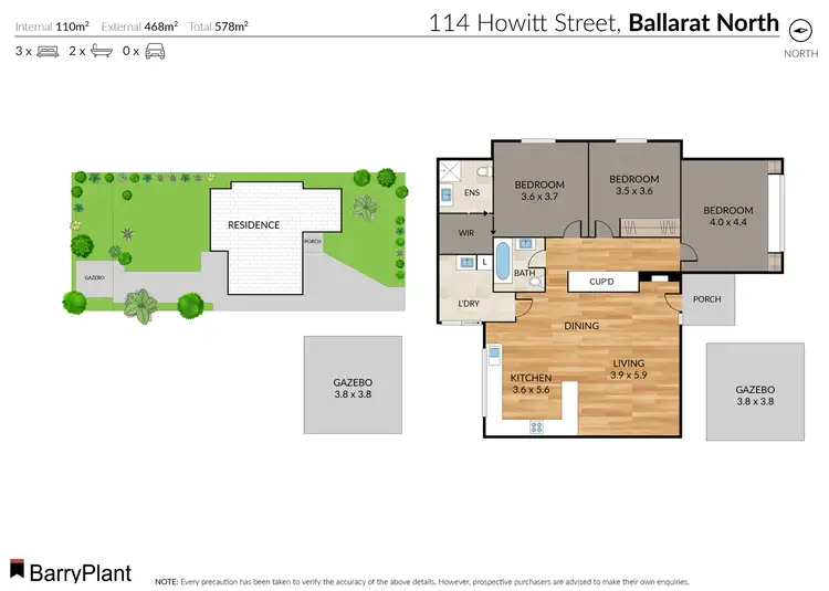 Floorplan of Homely house listing, 114 Howitt Street, Ballarat North VIC 3350