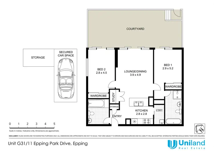 Floorplan of Homely apartment listing, Level G/31/11 Epping Park Drive, Epping NSW 2121