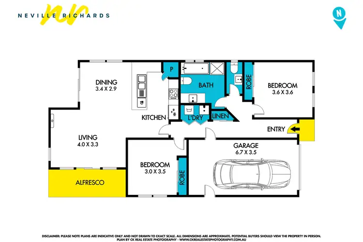 Floorplan of Homely townhouse listing, 2/12 Ward Street, St Leonards VIC 3223