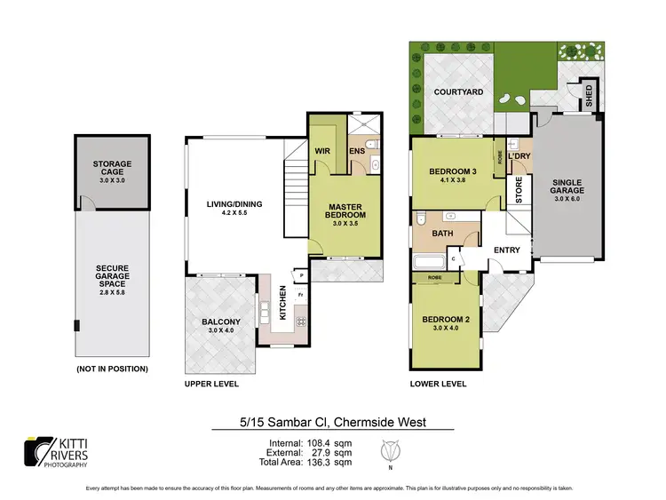 Floorplan of Homely townhouse listing, 5/15 Sambar Close, Chermside West QLD 4032