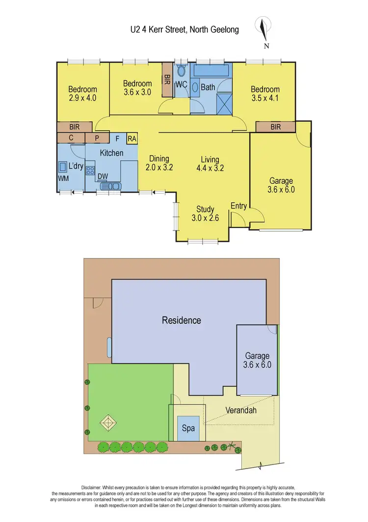 Floorplan of Homely unit listing, 2/4 Kerr Street, North Geelong VIC 3215