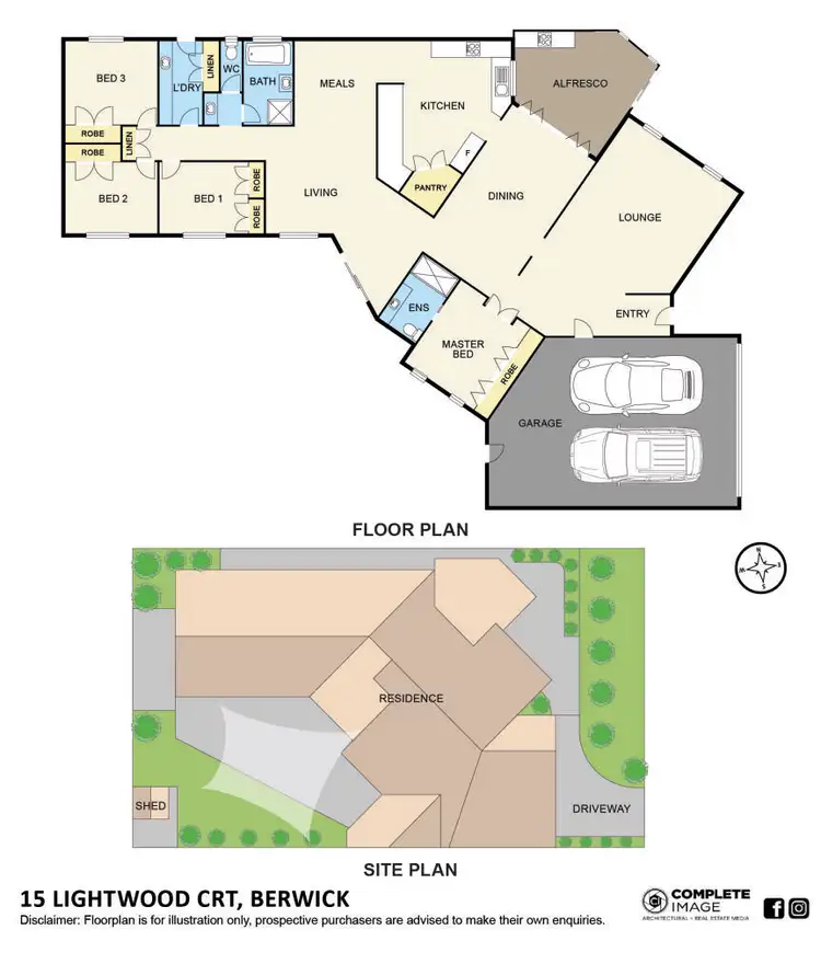 Floorplan of Homely house listing, 15 Lightwood Court, Berwick VIC 3806