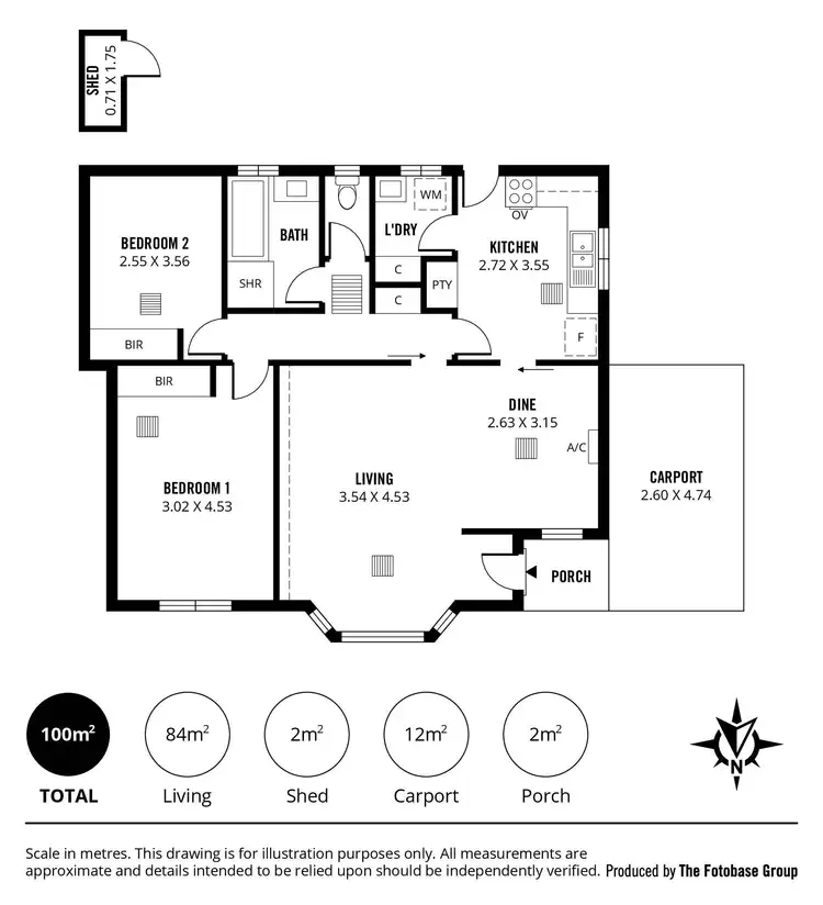 Floorplan of Homely unit listing, 4/515 Fullarton Road, Netherby SA 5062