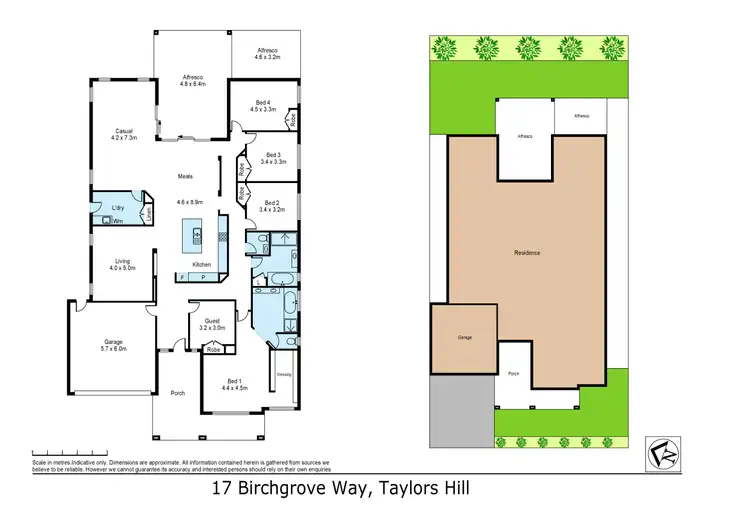 Floorplan of Homely house listing, 17 Birchgrove Way, Taylors Hill VIC 3037