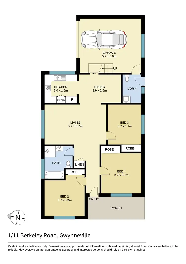 Floorplan of Homely villa listing, 1/11 Berkeley Road, Gwynneville NSW 2500