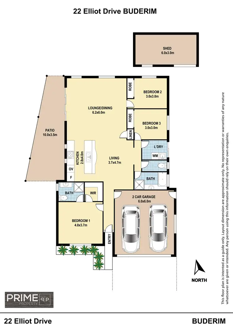 Floorplan of Homely house listing, 22 Elliot Drive, Buderim QLD 4556