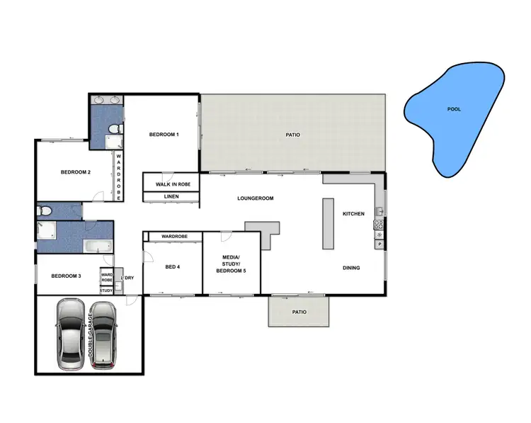 Floorplan of Homely house listing, 4 Redfern Place, Mooroobool QLD 4870