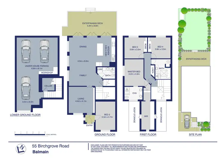 Floorplan of Homely house listing, 55 Birchgrove Road, Balmain NSW 2041