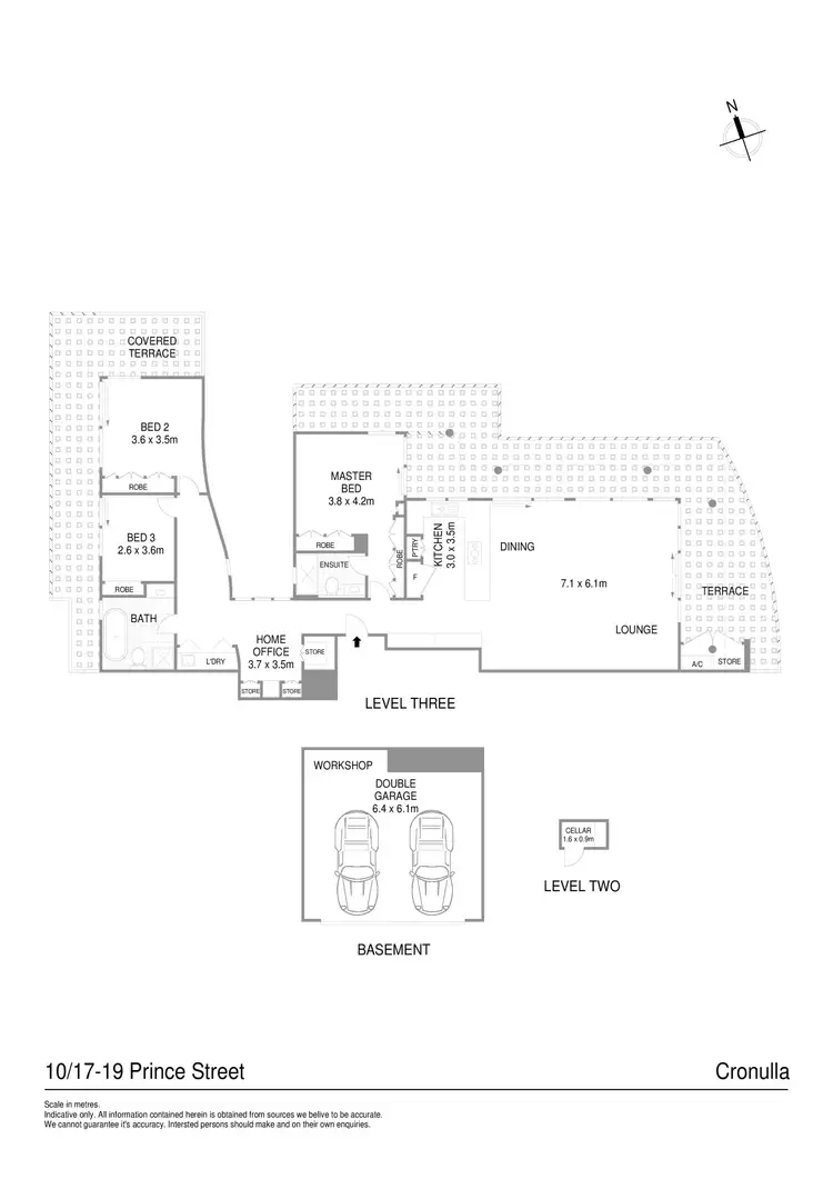 Floorplan of Homely apartment listing, 10/17-19 Prince Street, Cronulla NSW 2230