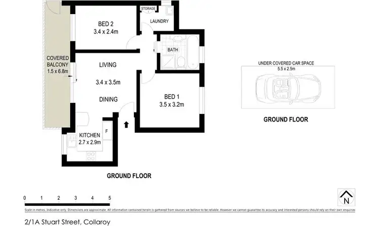 Floorplan of Homely apartment listing, 2/1A Stuart Street, Collaroy NSW 2097