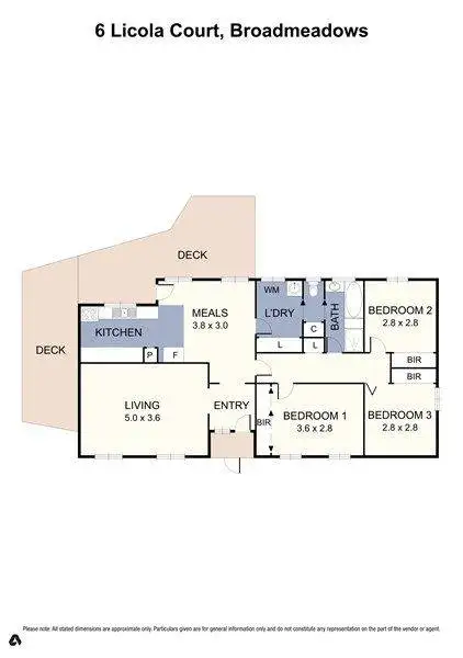 Floorplan of Homely house listing, 6 Licola Court, Broadmeadows VIC 3047