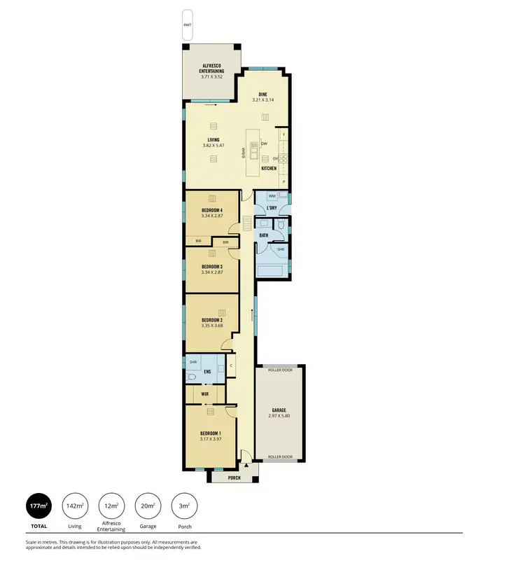 Floorplan of Homely house listing, 26A Lauretta Street, Newton SA 5074