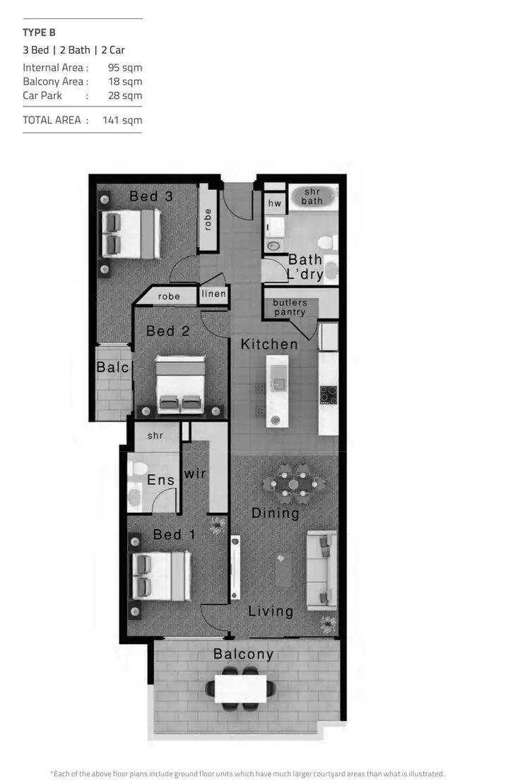Floorplan of Homely apartment listing, 202/6 High Street, Sippy Downs QLD 4556