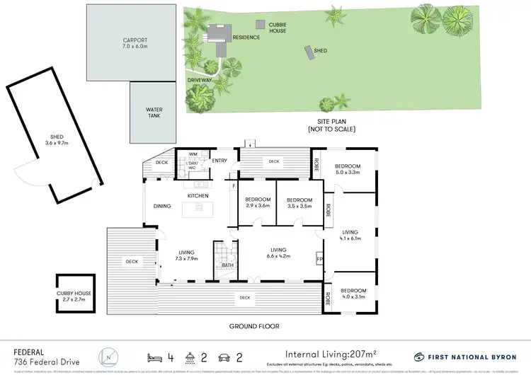 Floorplan of Homely house listing, 736 Federal Drive, Federal NSW 2480