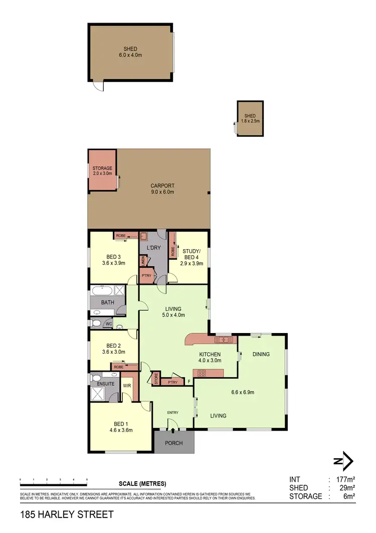 Floorplan of Homely house listing, 185 Harley Street, Strathdale VIC 3550