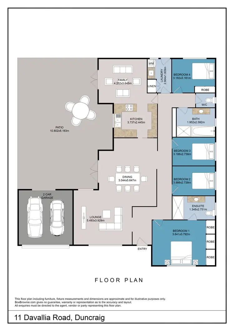 Floorplan of Homely house listing, 11 Davallia Road, Duncraig WA 6023