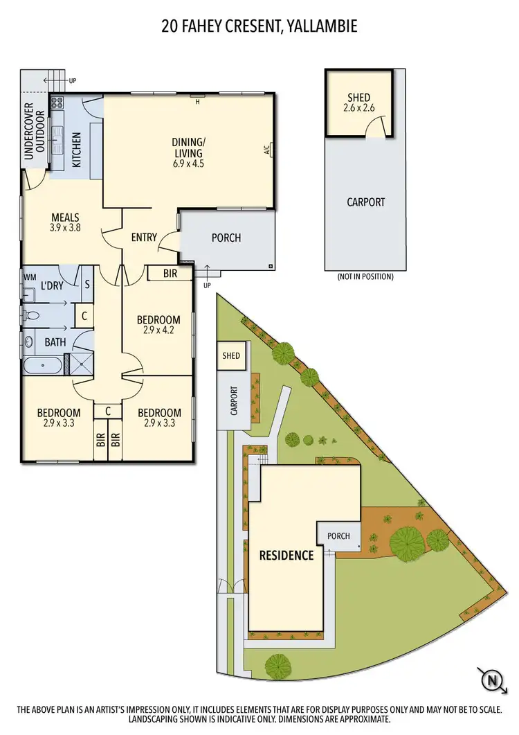 Floorplan of Homely house listing, 20 Fahey Crescent, Yallambie VIC 3085