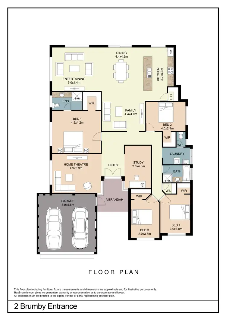 Floorplan of Homely house listing, 2 Brumby Entrance, Baldivis WA 6171