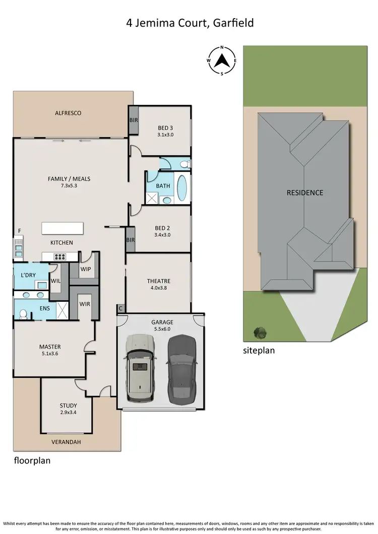 Floorplan of Homely house listing, 4 Jemima Court, Garfield VIC 3814