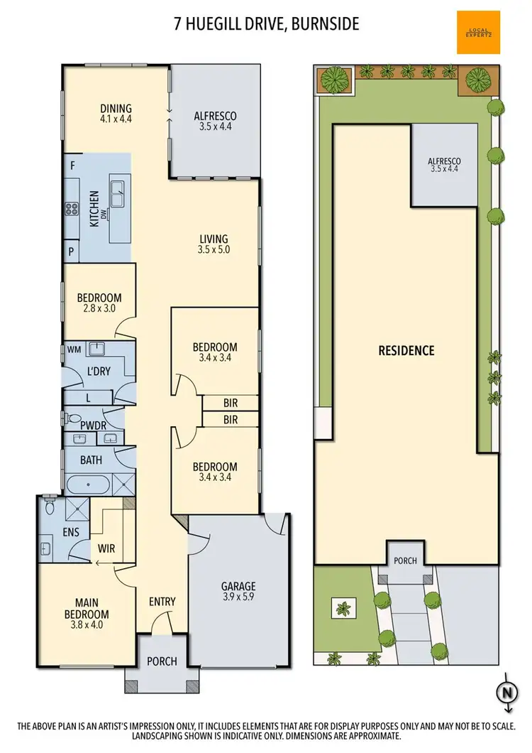 Floorplan of Homely house listing, 7 Huegill Drive, Burnside VIC 3023