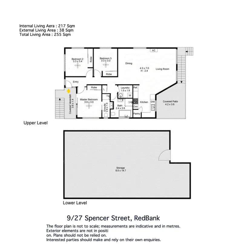 Floorplan of Homely townhouse listing, 9/27 Spencer Street, Redbank QLD 4301