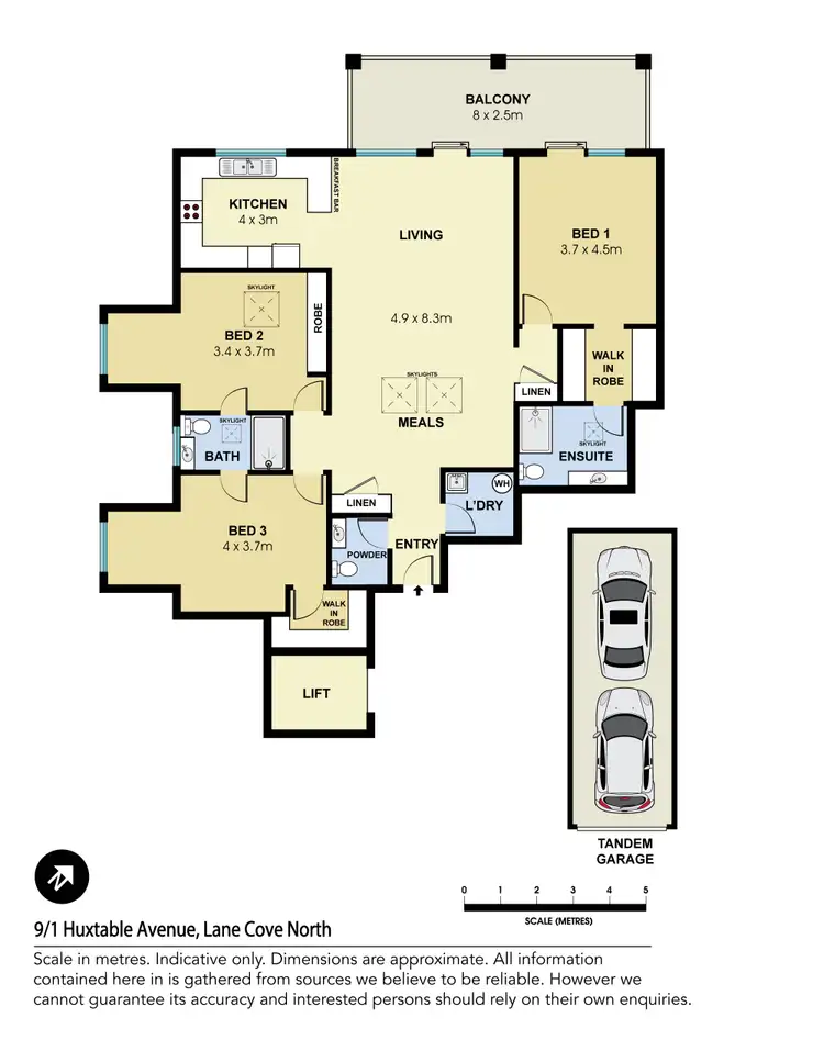 Floorplan of Homely apartment listing, 9/1-5 Huxtable Avenue, Lane Cove NSW 2066