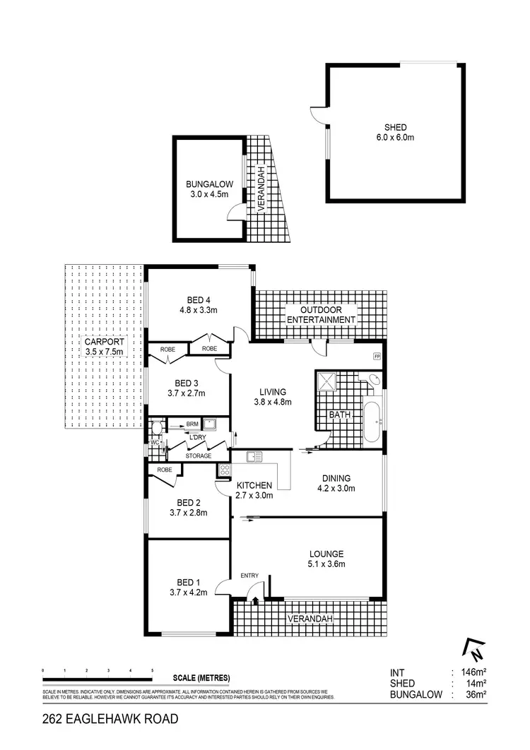 Floorplan of Homely house listing, 262 Eaglehawk Road, California Gully VIC 3556