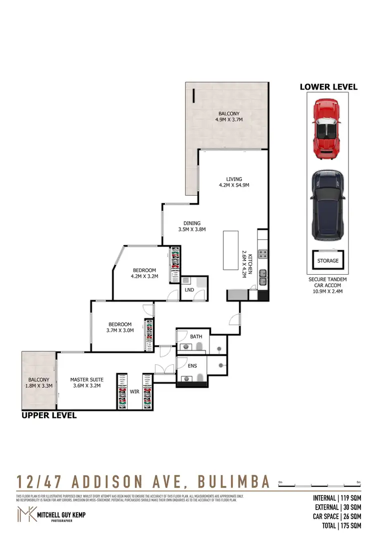 Floorplan of Homely apartment listing, 12/47 Addison Avenue, Bulimba QLD 4171