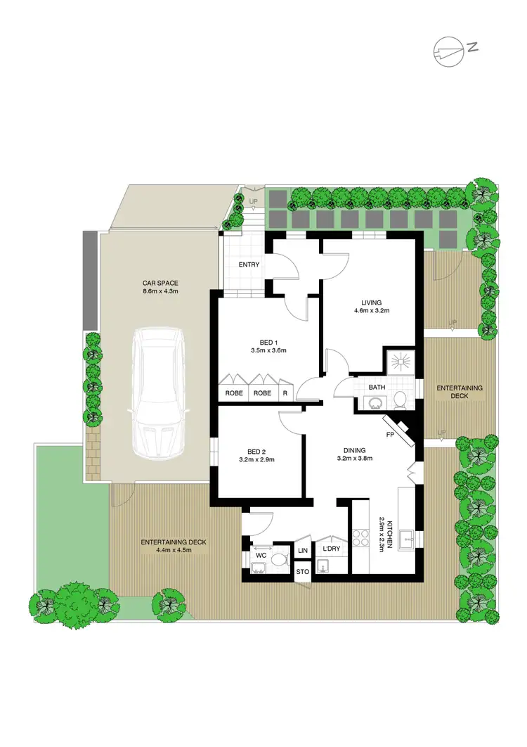 Floorplan of Homely house listing, 2 Green Street, Tempe NSW 2044
