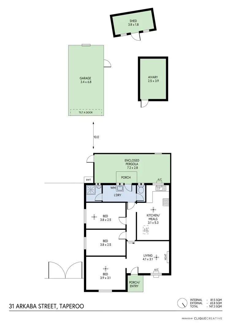 Floorplan of Homely house listing, 31 Arkaba Street, Taperoo SA 5017