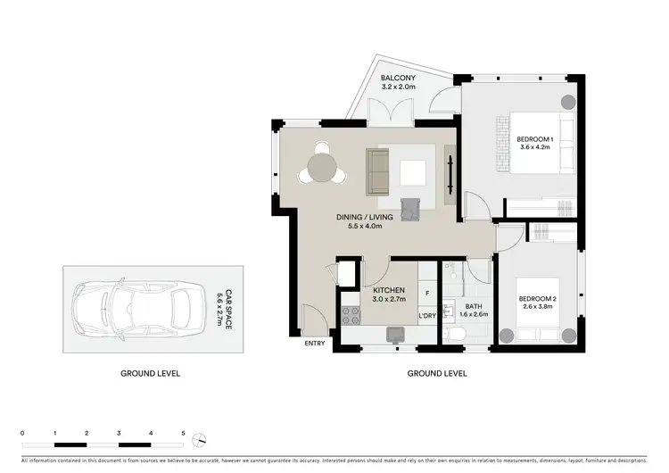 Floorplan of Homely apartment listing, 10/72 Murdoch Street, Cremorne NSW 2090