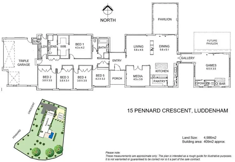 Floorplan of Homely rural property listing, 15 Pennard Crescent, Luddenham NSW 2745