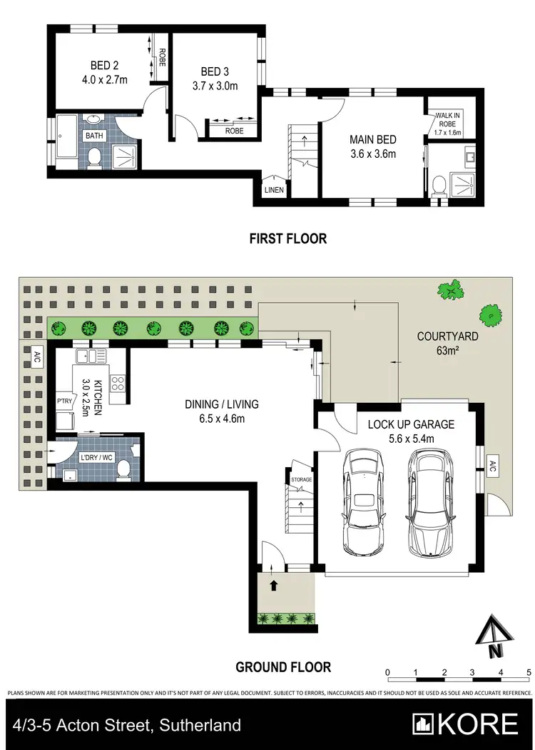 Floorplan of Homely townhouse listing, 4/3-5 Acton Street, Sutherland NSW 2232