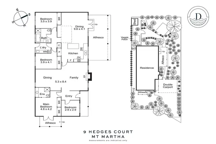 Floorplan of Homely house listing, 9 Hedges Court, Mount Martha VIC 3934
