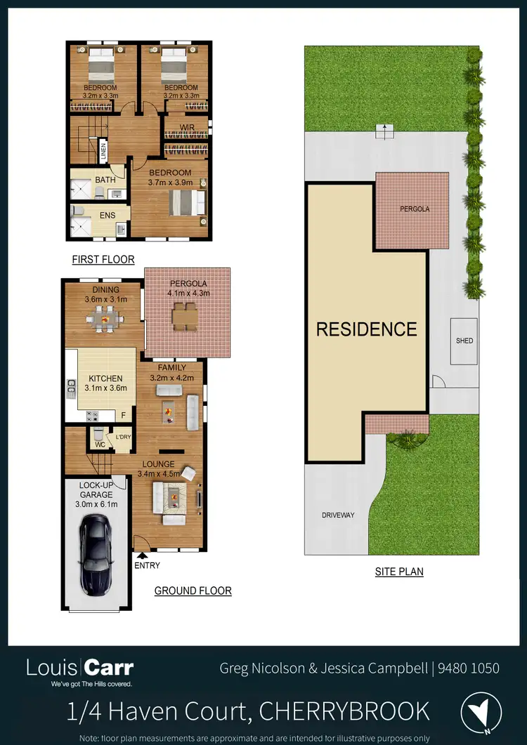 Floorplan of Homely semi-detached listing, 1/4 Haven Court, Cherrybrook NSW 2126