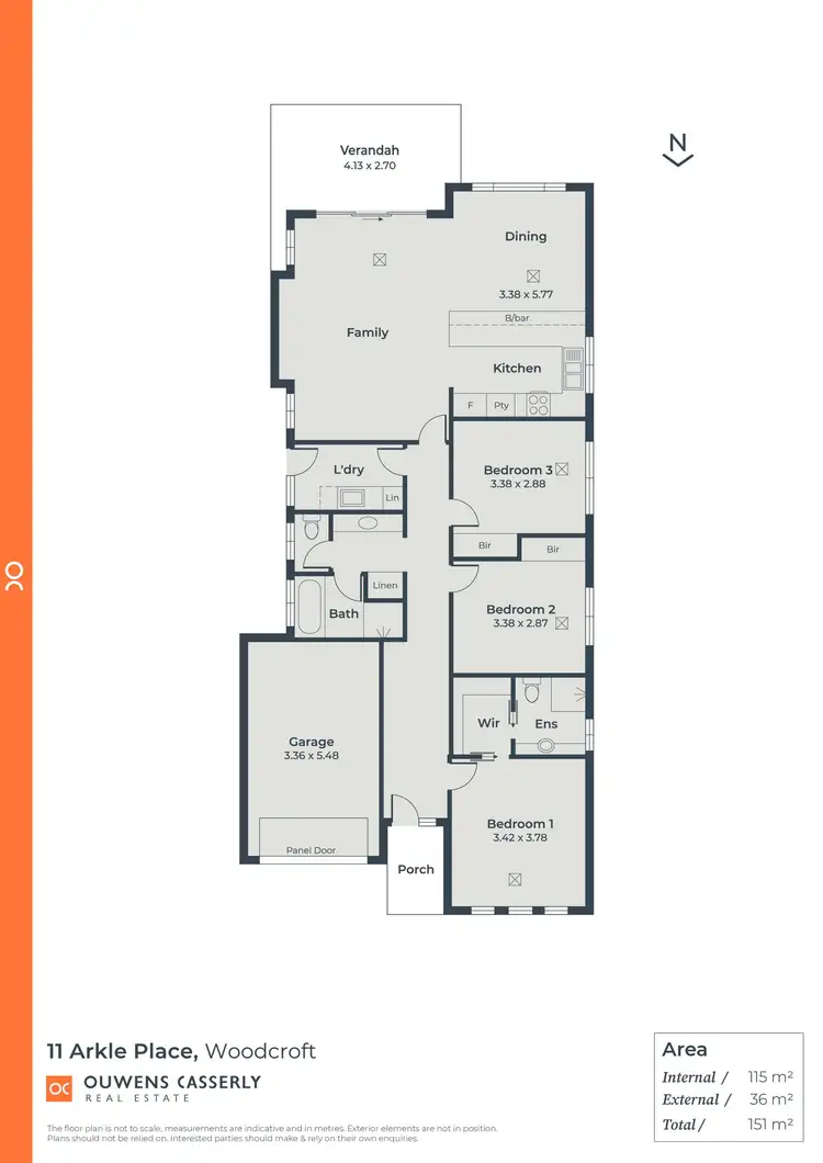 Floorplan of Homely house listing, 11 Arkle Place, Woodcroft SA 5162
