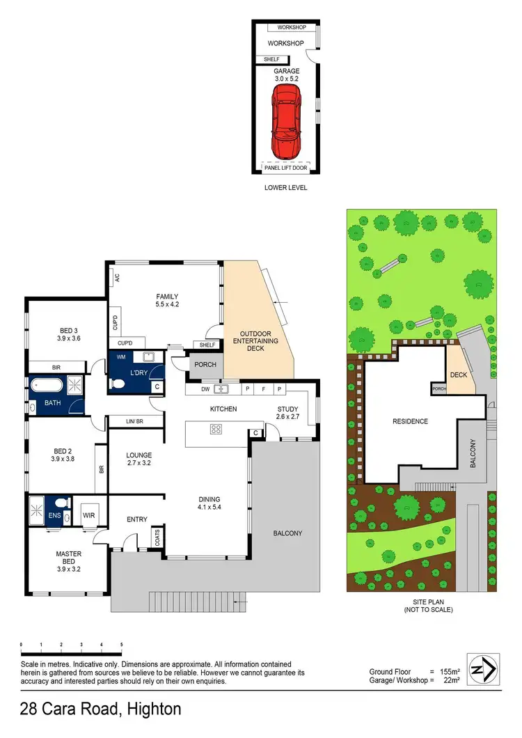 Floorplan of Homely house listing, 28 Cara Road, Highton VIC 3216